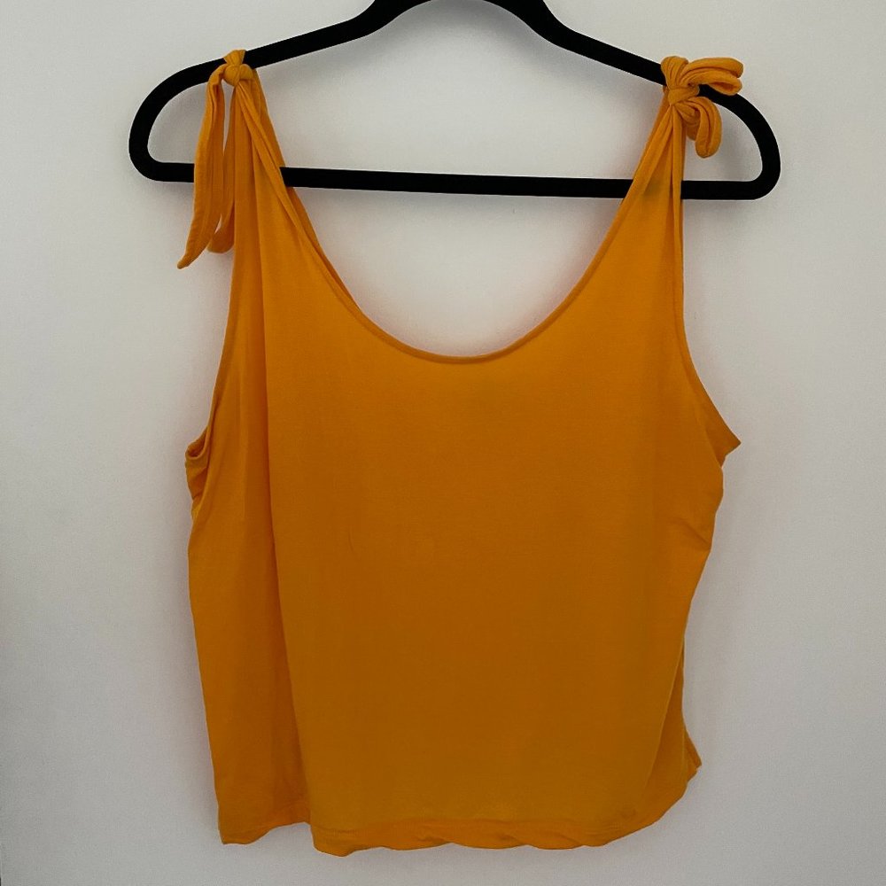 & Other Stories orange crop tank top, size 8